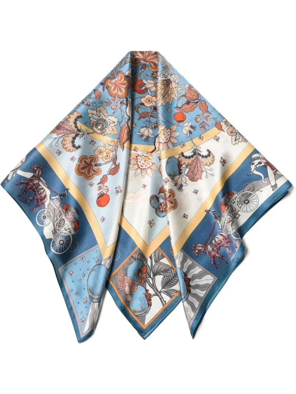Luxurious 100% Mulberry Silk Scarf - 35